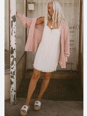 Spell & The Gypsy Collective “Pearl  on Pearl” Knit Cardigan L